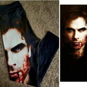 Vampire Diaries Damon leggings Plus size 14-22